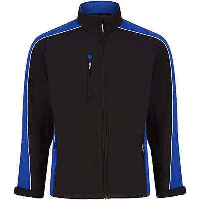 ØRN Avocet 4288 Black/Royal Blue Softshell Jacket