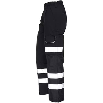 ØRN Vulture Men’s Black Work Trousers with Reflective Tape
