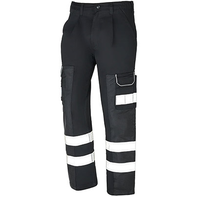 ØRN Vulture Men’s Black Work Trousers with Reflective Tape