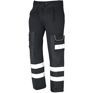 ØRN Vulture Men’s Black Work Trousers with Reflective Tape 52R