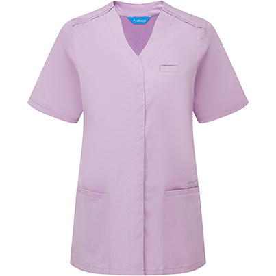 Alsico NLN1 Womenis Lilac Notch-Neck Tunic