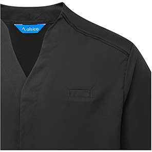 Alsico NMN1 Menis Black Notch-Neck Tunic