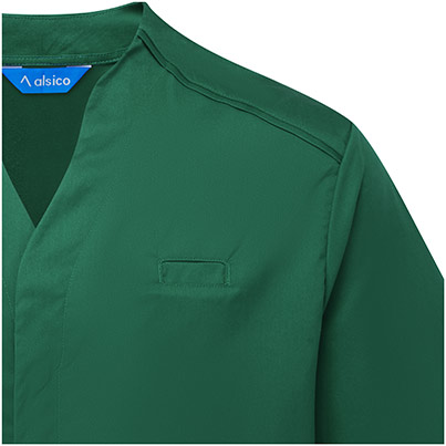 Alsico NMN1 Menis Bottle Green Notch-Neck Tunic