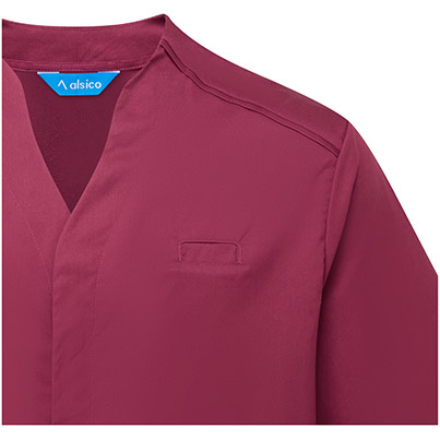 Alsico NMN1 Menis Garnet Notch-Neck Tunic