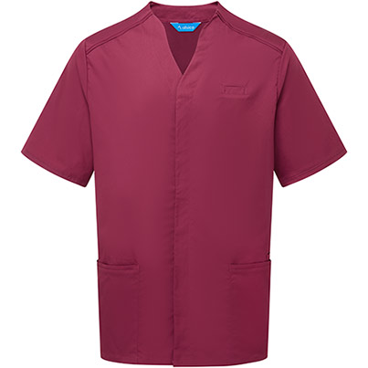 Alsico NMN1 Menis Garnet Notch-Neck Tunic