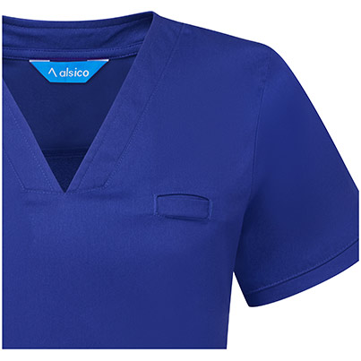 Alsico NVF1 Womenis Royal Blue V-Neck Scrub Tunic
