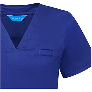 Alsico NVF1 Womenis Royal Blue V-Neck Scrub Tunic