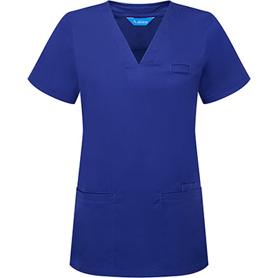 Alsico NVF1 Womenis Royal Blue V-Neck Scrub Tunic