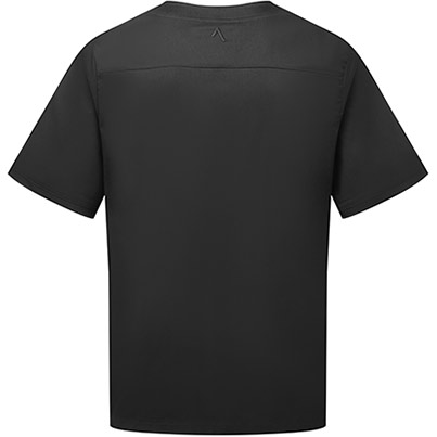 Alsico NVU1 Unisex Black V-Neck Scrub Tunic