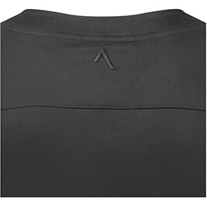 Alsico NVU1 Unisex Black V-Neck Scrub Tunic