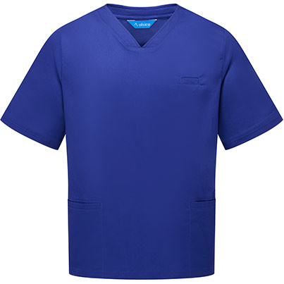 Alsico NVU1 Unisex Royal Blue V-Neck Scrub Tunic