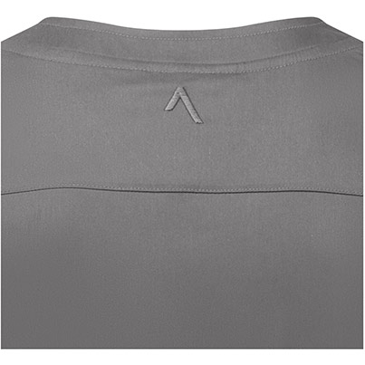 Alsico NVU1 Unisex Charcoal V-Neck Scrub Tunic