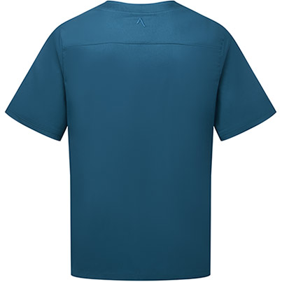 Alsico NVU1 Unisex Caribbean Blue V-Neck Scrub Tunic