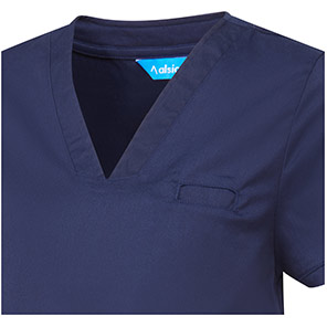 Alsico NSM1 Navy V-Neck Maternity Scrub Tunic