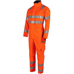 Sioen Hunor 218U Orange Hi-Vis Arc-Flash Overalls