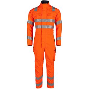 Sioen Hunor 218U Orange Hi-Vis Arc-Flash Overalls XL T