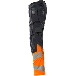 MASCOT ACCELERATE SAFE 19131 Dark Navy/Hi-Vis Orange Hi-Vis Trousers with Holster Pockets