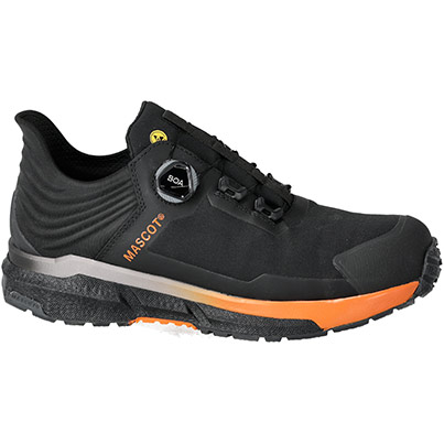 MASCOT FOOTWEAR CUSTOMIZED F1680 Black/Orange BOA S3S Safety Trainers