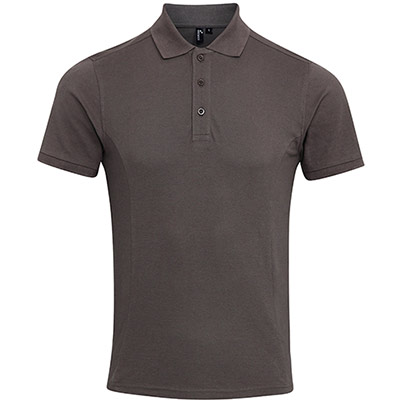 Premier Coolchecker PR630 Dark Grey Polo Shirt