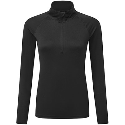 TriDri TR120 Women’s Black Quarter-Zip Jumper