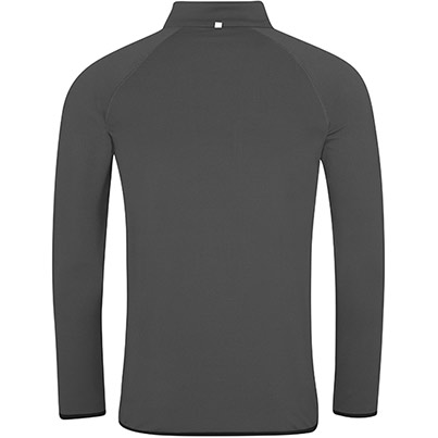 AWDis Just Cool JC031 Charcoal/Jet Black Half-Zip Sweatshirt