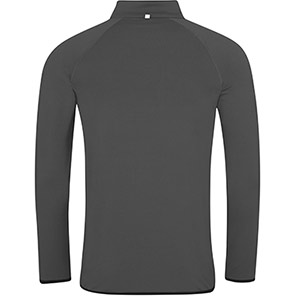 AWDis Just Cool JC031 Charcoal/Jet Black Half-Zip Sweatshirt