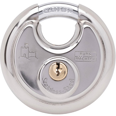 Burg-Wächter Keyed-Alike Closed-Shackle Disc Padlock 60mm