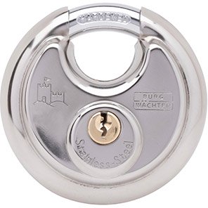 Burg-Wächter Keyed-Alike Closed-Shackle Disc Padlock 60mm