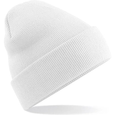 Beechfield Graphite White Beanie Hat