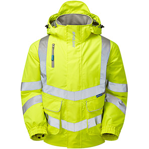 PULSAR P191 Men’s Yellow Waterproof Hi-Vis Bomber Jacket 3XL