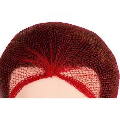 Lion 843K Red Close-Mesh Metal-Free Hairnets (Pack of 100)