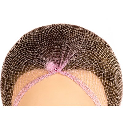 Lion 843K Pink Close-Mesh Metal-Free Hairnets (Pack of 100)