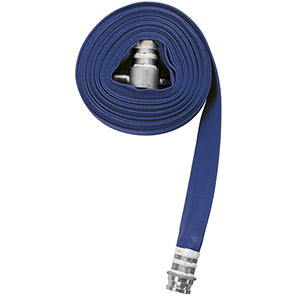 Blue Polyurethane Fire Hose 64mm/69mm x 23m