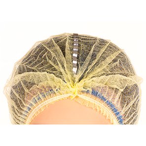 Lion Yellow Detectable Pleated Mob Caps (Pack of 1000)