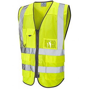 Leo Cobbaton Men’s Yellow Hi-Vis Vest 6XL