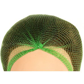 Lion 843K Green Close-Mesh Metal-Free Hairnets (Pack of 100)