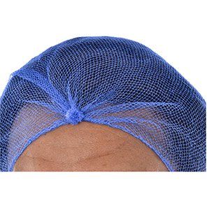 Lion 938 Blue Close-Mesh Metal-Detectable Hairnet (Pack of 100)