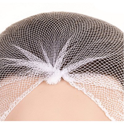 Lion 938 White Close-Mesh Metal-Detectable Hairnet (Pack of 100)