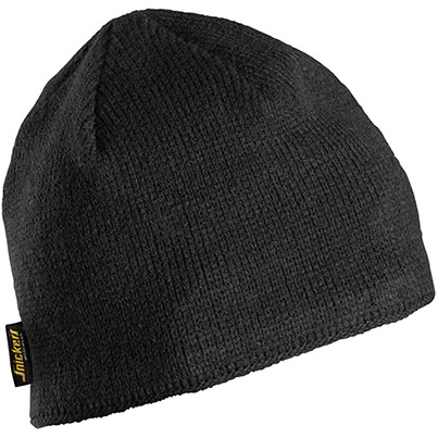Snickers 9084 Black Logo Beanie Hat