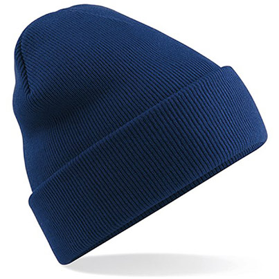 BC045 Beechfield Oxford Navy Beanie Hat