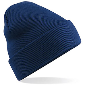 BC045 Beechfield Oxford Navy Beanie Hat