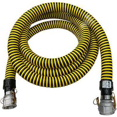 Sanitation Suction Hose Assembly 2in x 15m with Female Camlock Fittings