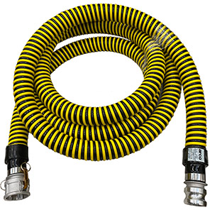 Sanitation Suction Hose Assembly 2in x 6m wth Male/Female Camlock Fittings