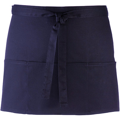 Premier PR155 Navy 3-Pocket apron