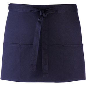 Premier PR155 Navy 3-Pocket apron