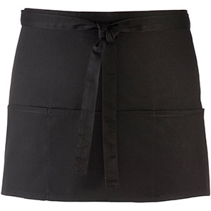Premier PR155 Black 3-Pocket apron