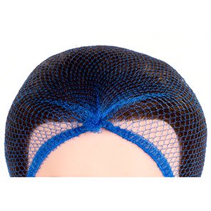 Lion 843 Blue Close-Mesh Metal-Detectable Hairnets (Pack of 100)