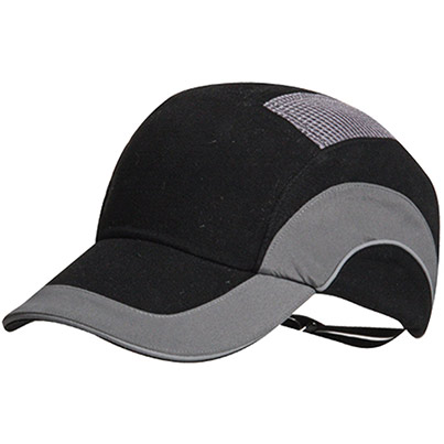 JSP Hardcap A1+ Black/Grey Micro-Peak Bump Cap
