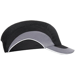 JSP Hardcap A1+ Black/Grey Micro-Peak Bump Cap