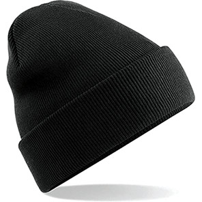BC045 Beechfield Black Beanie Hat
